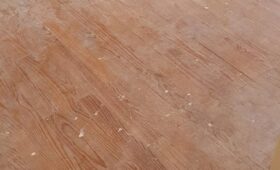 Chantier de ponçage de parquet : avant travaux