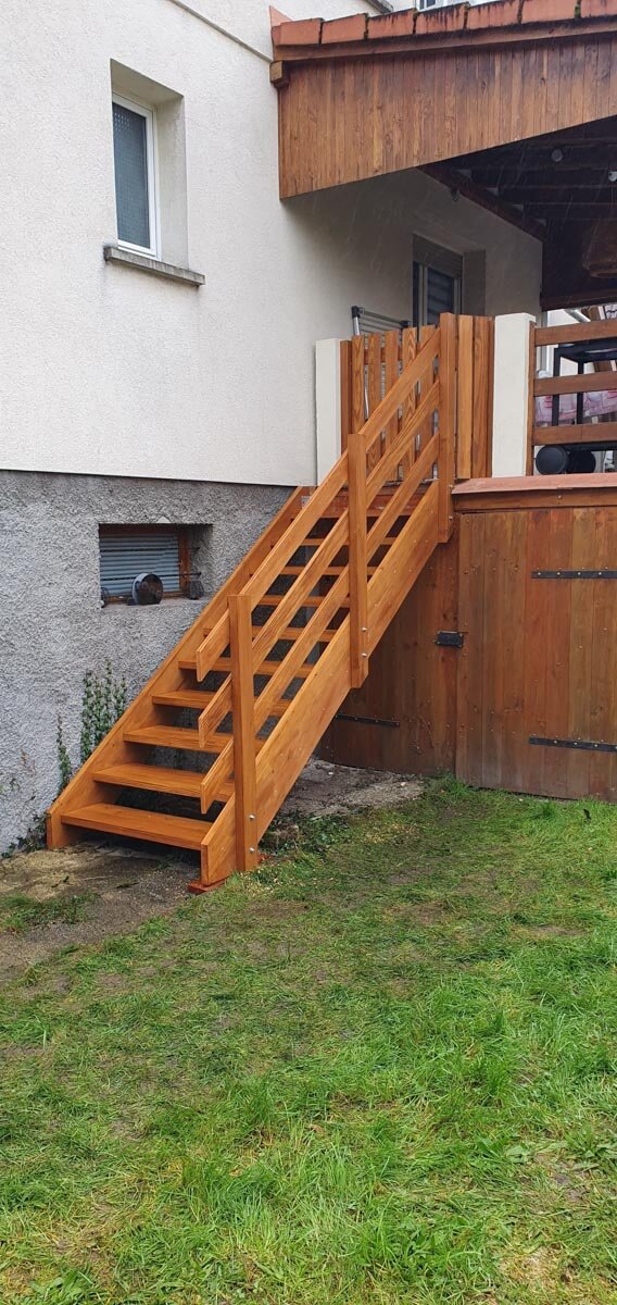 Fabrication et pose d’un escalier extérieur